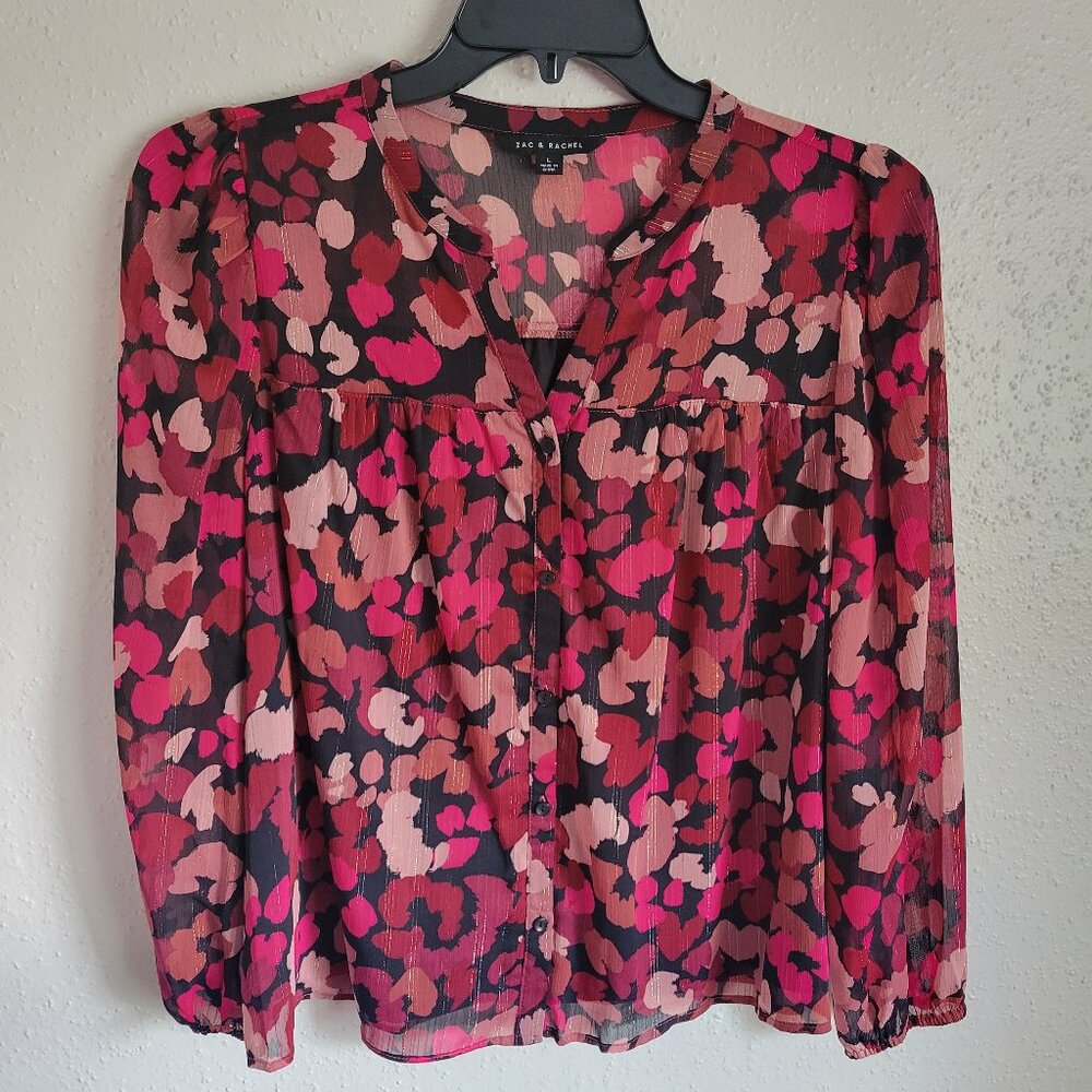 Zac & Rachel Woman's Long Sleeve Button Down Blouse